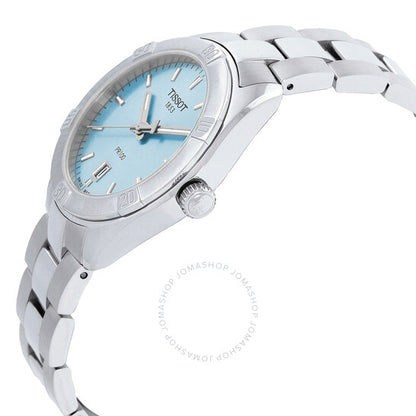 Tissot, PR 100 Quartz Light Blue Dial Ladies Watch