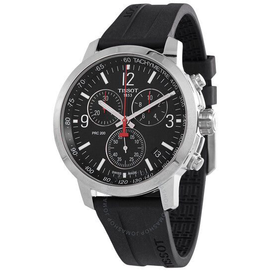 Tissot, PRC 200 Chronograph Quartz Black Dial Men's Watch