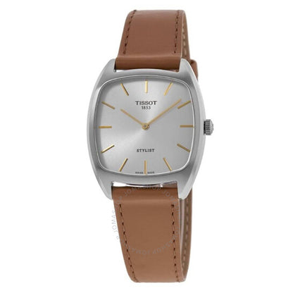 Tissot, Stylist Quartz Silver Dial Ladies Watch