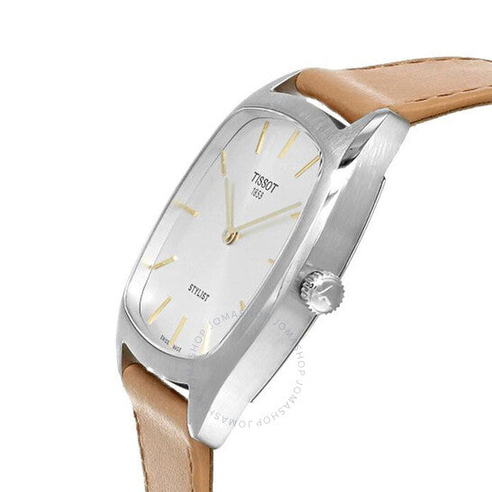 Tissot, Stylist Quartz Silver Dial Ladies Watch