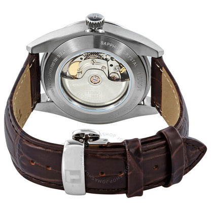 ساعة تيسوت جنتلمان أوتوماتيكية بمينا سوداء