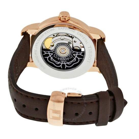 ساعة تيسو تي كلاسيك ليدي هارت أوتوماتيكية للسيدات T0502073711704