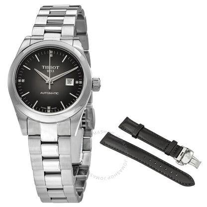 Tissot, T-My Lady Automatic Diamond Anthracite Dial Ladies Watch