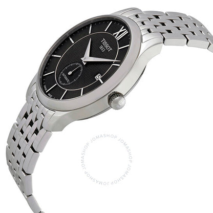 ساعة تيسوت تراديشن أوتوماتيكية للرجال بمينا أسود