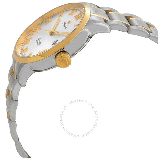 ساعة تيتوني ايرماستر أوتوماتيكية للرجال بمينا فضي