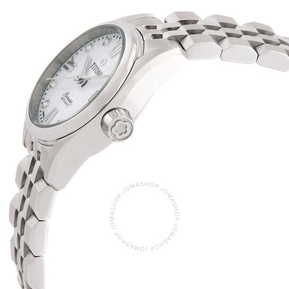 ساعة تيتوني ايرماستر أوتوماتيكية للسيدات بمينا أبيض