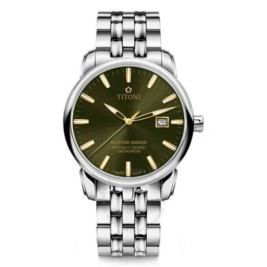 Titoni, Master Series Automatic Green Dial Men's Watch