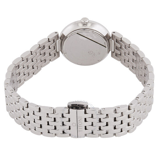 ساعة تيتوني سلندرلاين كوارتز بمينا فضية للنساء