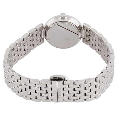 ساعة تيتوني سلندرلاين كوارتز بمينا فضية للنساء