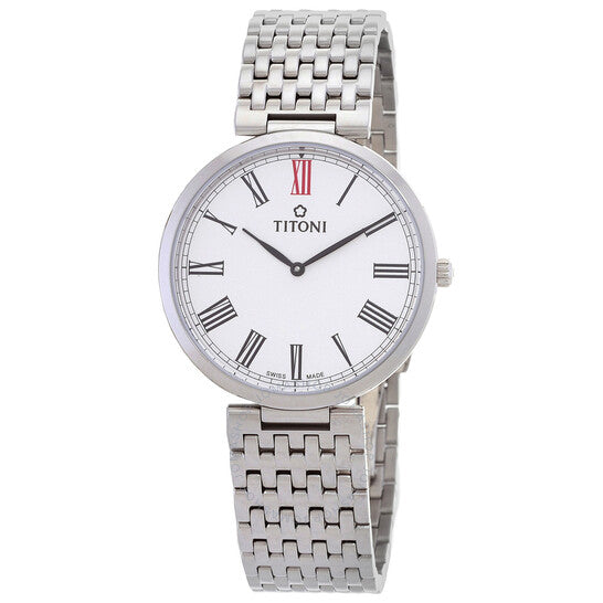 Titoni, Slenderline Quartz Silver Dial Men's Watch