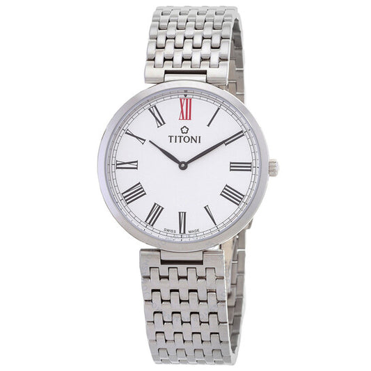 Titoni, Slenderline Quartz Silver Dial Men's Watch