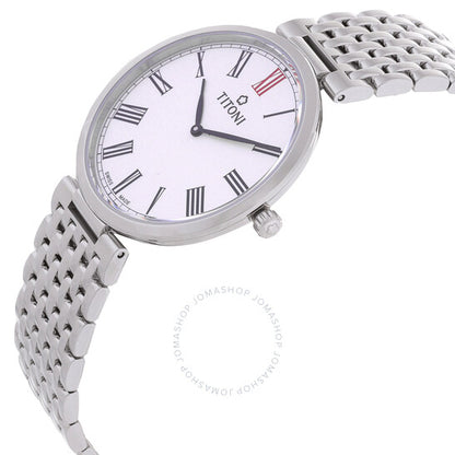 Titoni, Slenderline Quartz Silver Dial Men's Watch