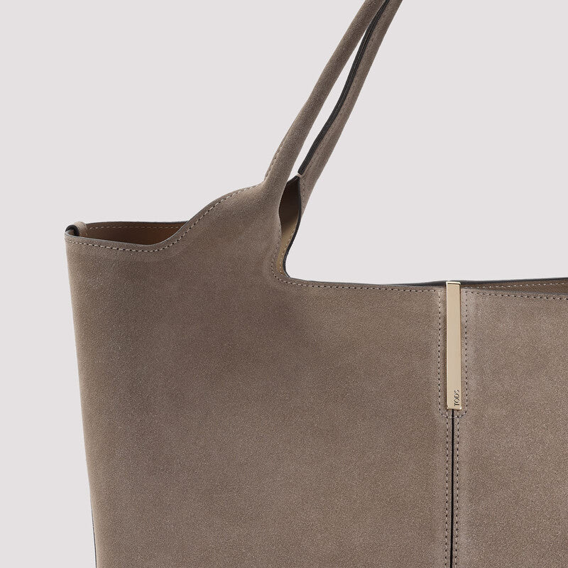 Tod'S Small To Medium Suede Shopping Bag