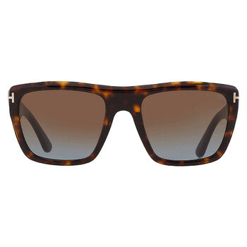 Alberto Brown Gradient Square Men's Sunglasses