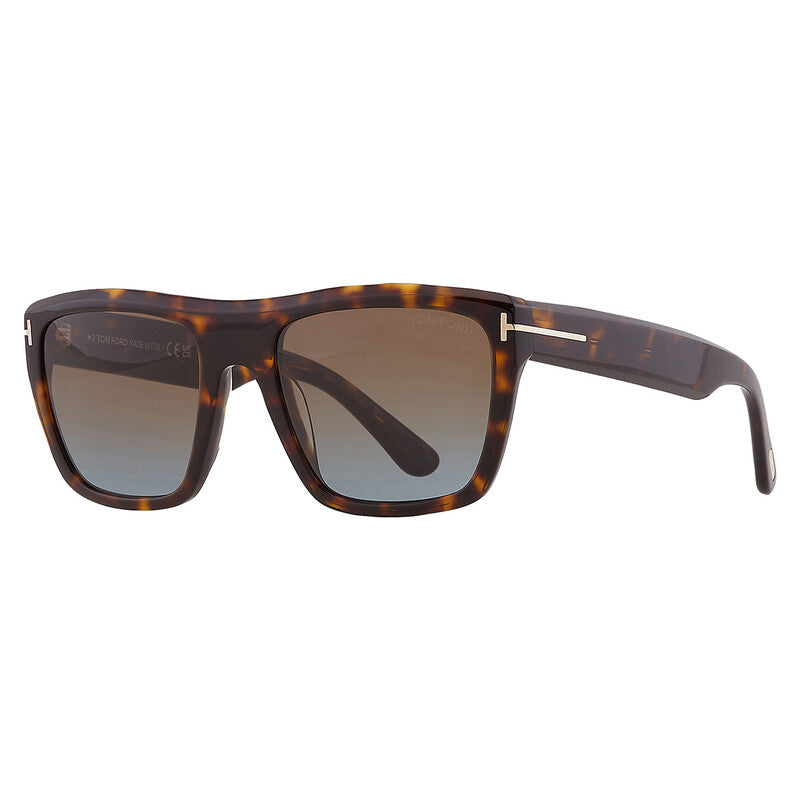 Alberto Brown Gradient Square Men's Sunglasses
