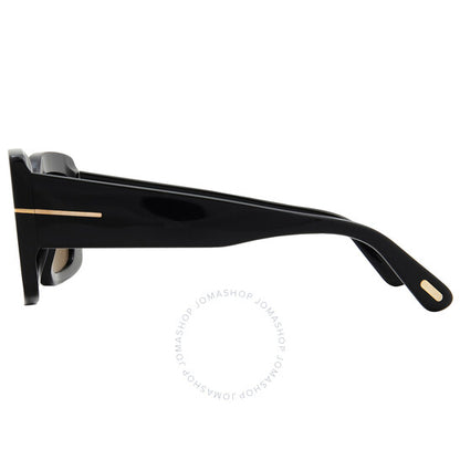 Tom Ford, Brigitta Smoke Rectangular Ladies Sunglasses