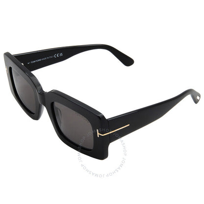 Tom Ford, Brigitta Smoke Rectangular Ladies Sunglasses