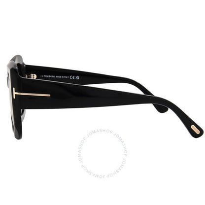 Tom Ford, Carla Polarized Smoke Square Ladies Sunglasses