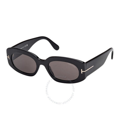 Tom Ford, Cielle Smoke Oval Ladies Sunglasses