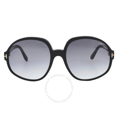 Tom Ford, Claude Smoke Gradient Oversized Ladies Sunglasses
