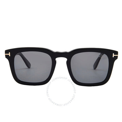 نظارات شمسية رجالية مربعة مستقطبة من توم فورد، داكس، لون دخاني