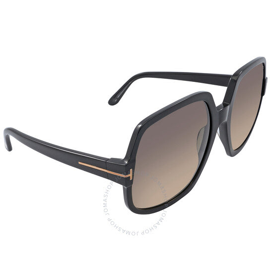 Tom Ford, Delphine Smoke Gradient Oversized Ladies Sunglasses