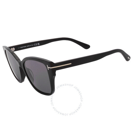 نظارات شمسية نسائية من توم فورد، إلسا، بتصميم فراشة دخانية مستقطبة