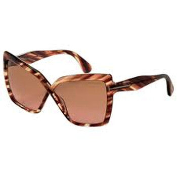Fiore Brown Gradient Butterfly Ladies Sunglasses