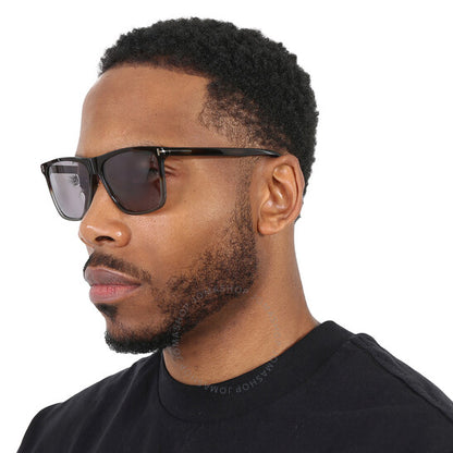 نظارات شمسية توم فورد فليتشر سموكي ميرور مربعة للرجال