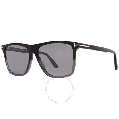 نظارات شمسية توم فورد فليتشر سموكي ميرور مربعة للرجال