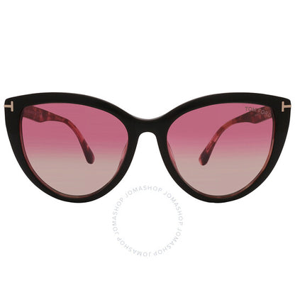 Tom Ford, Isabella Sand Pink Gradient Cat Eye Ladies Sunglasses