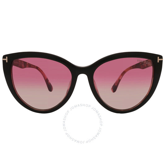 Tom Ford, Isabella Sand Pink Gradient Cat Eye Ladies Sunglasses