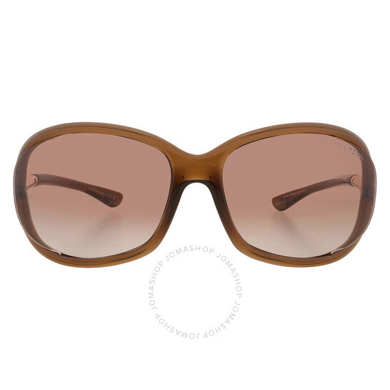 Tom Ford, Jennifer Brown Gradient Oval Ladies Sunglasses