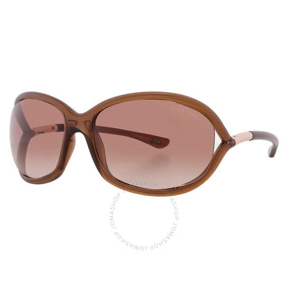 Tom Ford, Jennifer Brown Gradient Oval Ladies Sunglasses