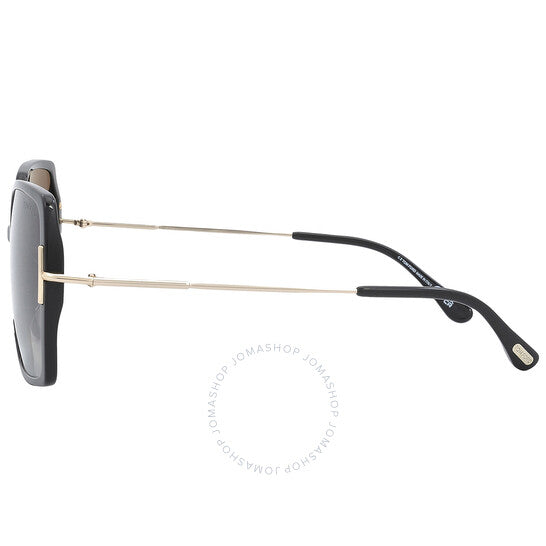 Tom Ford, Joanna Smoke Gradient Butterfly Ladies Sunglasses