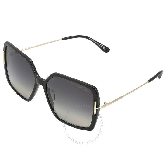 Tom Ford, Joanna Smoke Gradient Butterfly Ladies Sunglasses