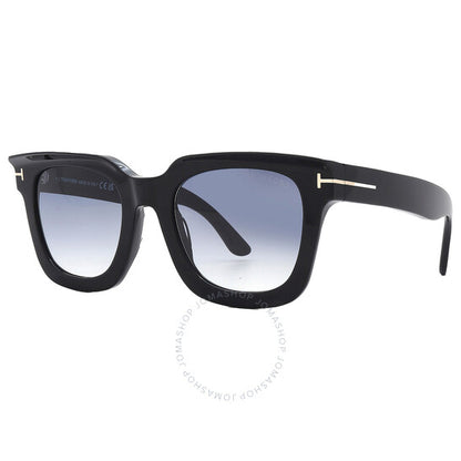 Tom Ford, Leigh Smoke Gradient Square Ladies Sunglasses