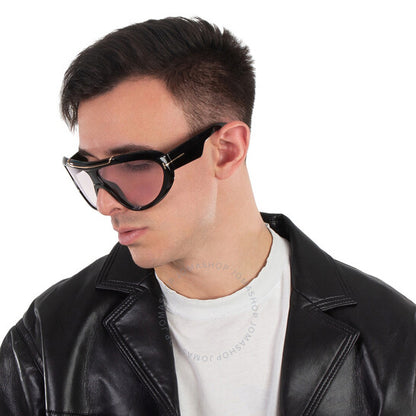 Tom Ford, Linden Violet Photchromatic Shield Men's Sunglasses