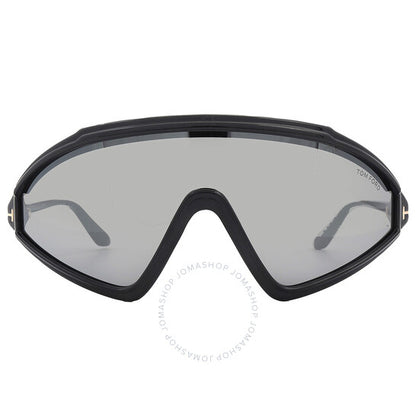 Tom Ford, Lorna Smoke Mirror Shield Men's Sunglasses
