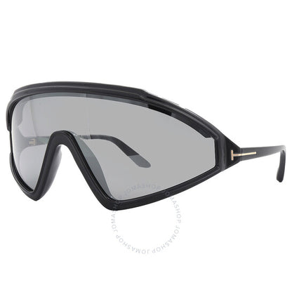 Tom Ford, Lorna Smoke Mirror Shield Men's Sunglasses