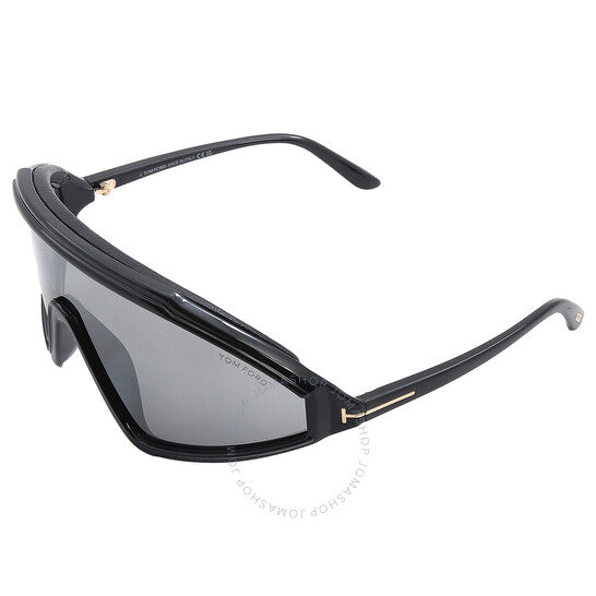 Tom Ford, Lorna Smoke Mirror Shield Men's Sunglasses