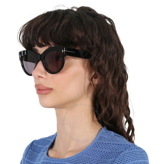 Tom Ford, Lucilla Smoke Mirror Cat Eye Ladies Sunglasses