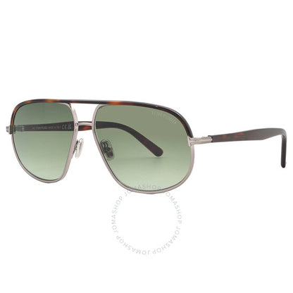 نظارات شمسية توم فورد ماكسويل بايلوت الخضراء المتدرجة للرجال