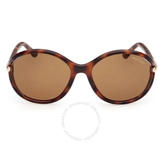 توم فورد، نظارة شمسية ميلودي براون بيضاوية للسيدات