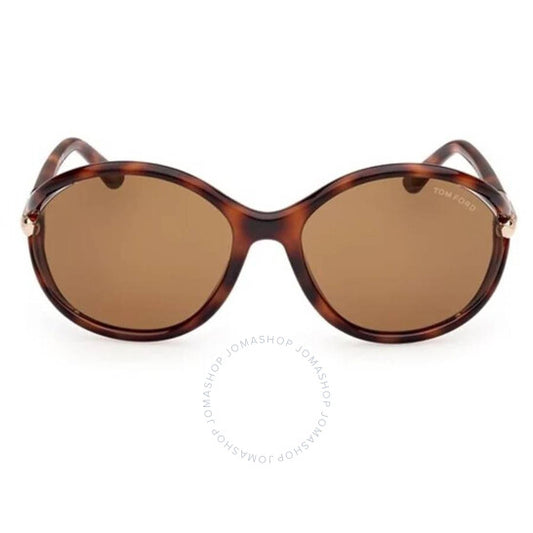 توم فورد، نظارة شمسية ميلودي براون بيضاوية للسيدات