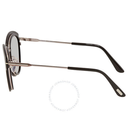 نظارات شمسية دائرية نسائية من توم فورد، ميا سموك ميرور