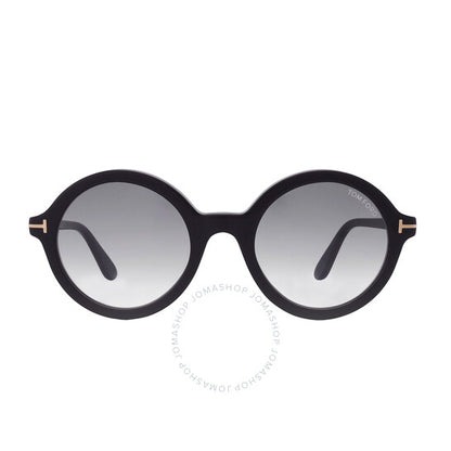 Tom Ford, Nicolette Smoke Round Ladies Sunglasses