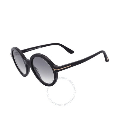 Tom Ford, Nicolette Smoke Round Ladies Sunglasses