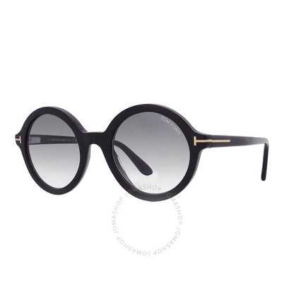 Tom Ford, Nicolette Smoke Round Ladies Sunglasses