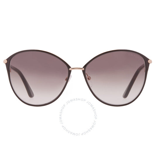 Tom Ford, Penelope Brown Gradient Butterfly Ladies Sunglasses